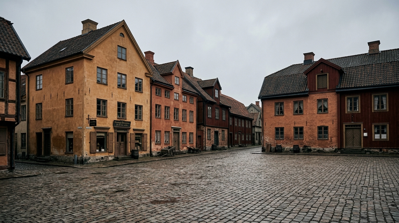 Hantverkare arbetar i Alingsås