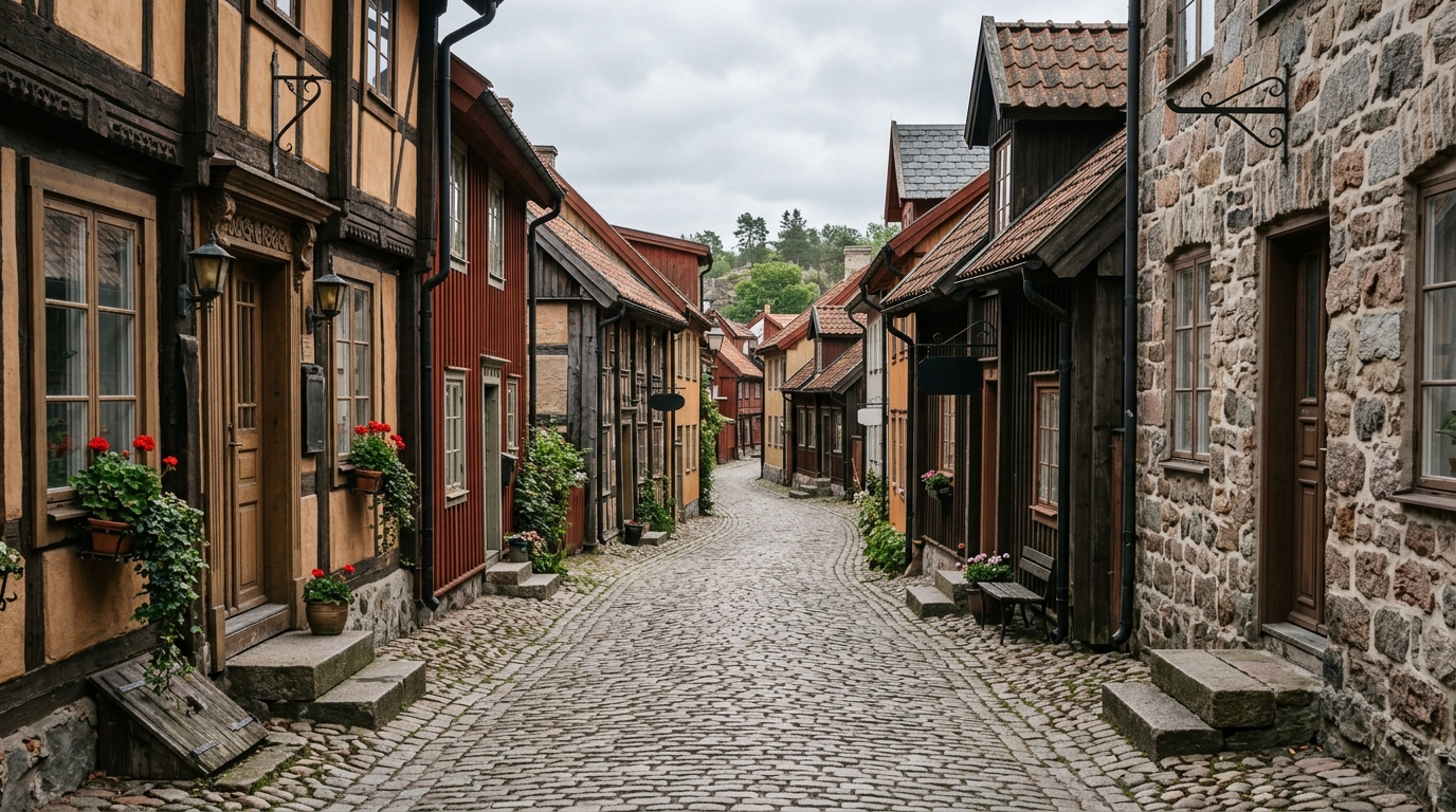 Hantverkare arbetar i Kungälv