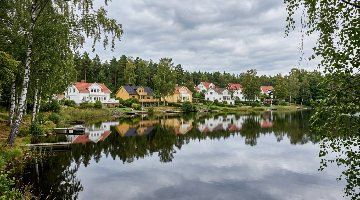 Hantverkare arbetar i Lerum