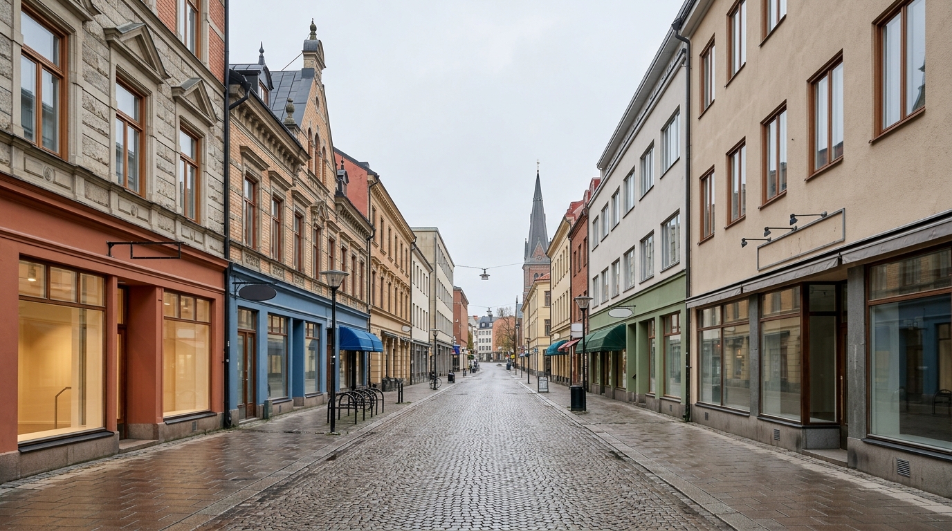 Hantverkare arbetar i Skövde